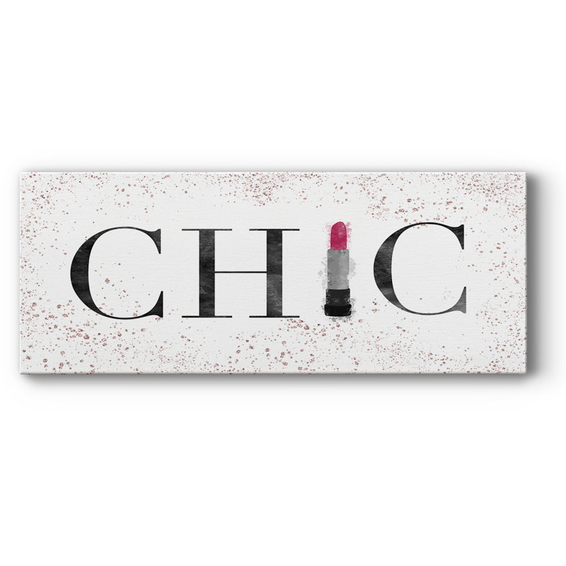 Chic sur toile, H 12 po x l 30 po x P 1,5 po