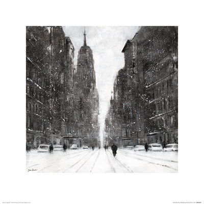 Snow Flurries, 5th Avenue by Jon Barker - No Frame Painting