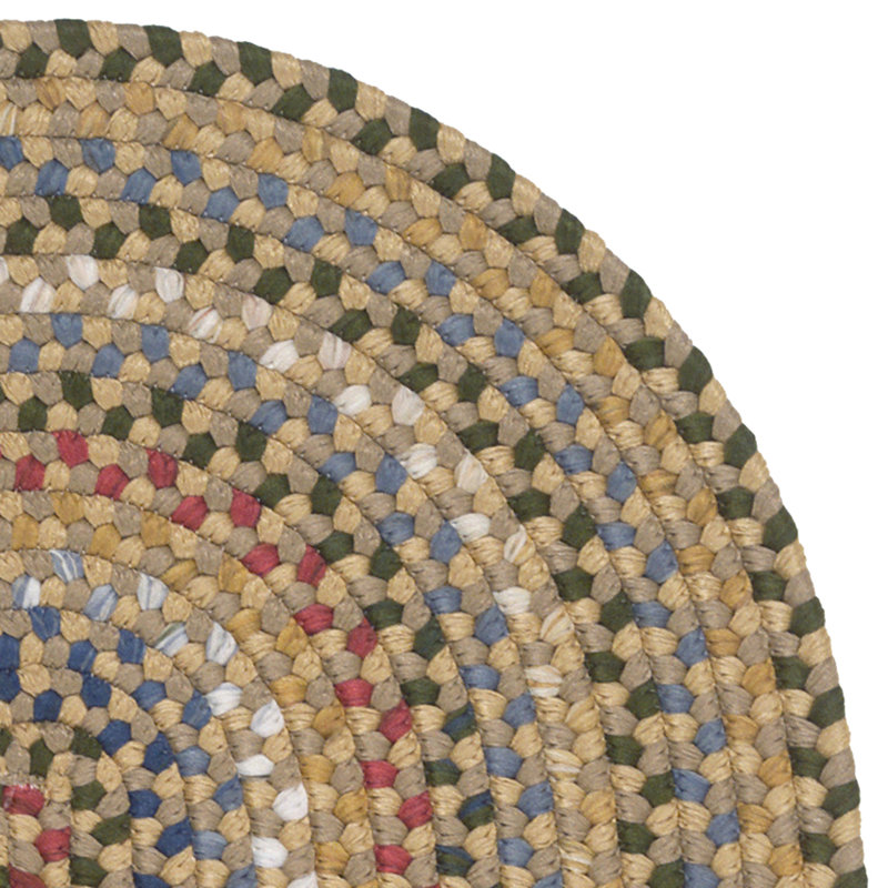 Tapis naturel tressé Wayland, Rectangle 2 pi 6 po x 6 pi