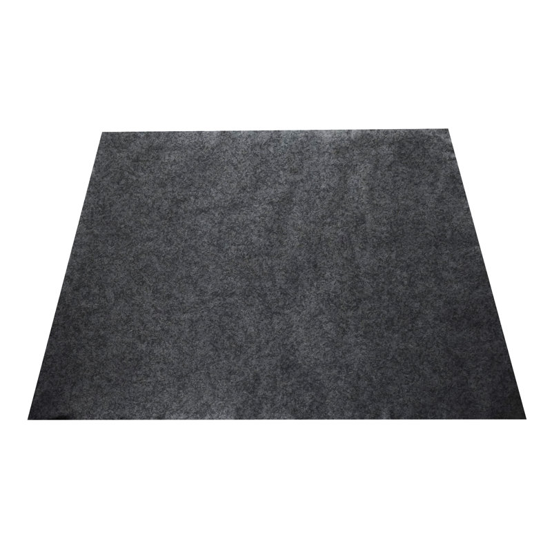 Tapis de protection antidérapant noir Trademark Innovations