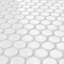 Carreau de mosaïque rond en porcelaine pour plancher et mur 11-7/8 po x 12-5/8 po Hudson Penny-36267897
