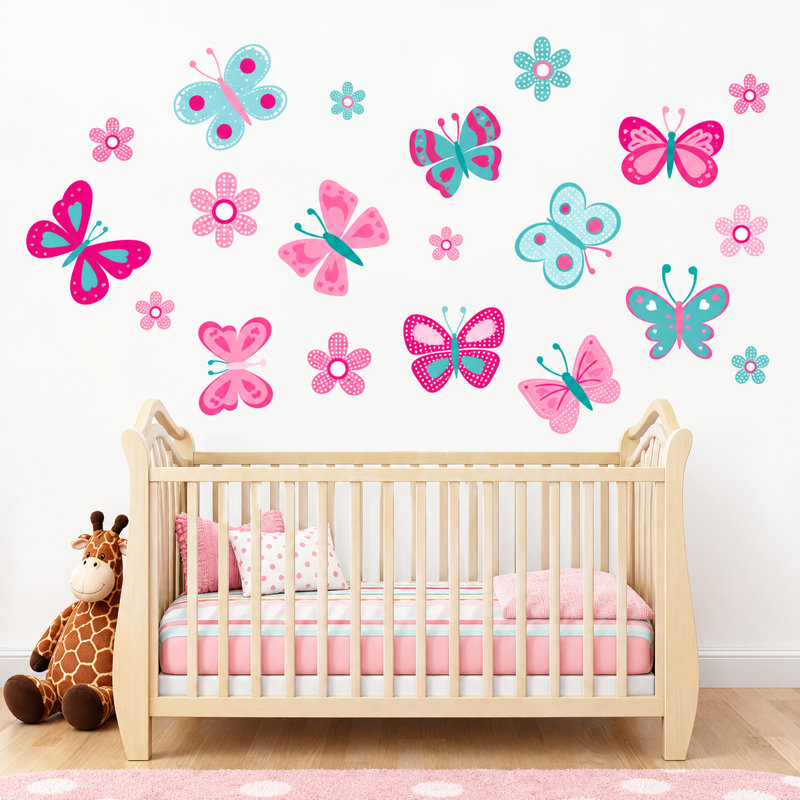 Animals Non-Wall Damaging Wall Decal, Scheme B