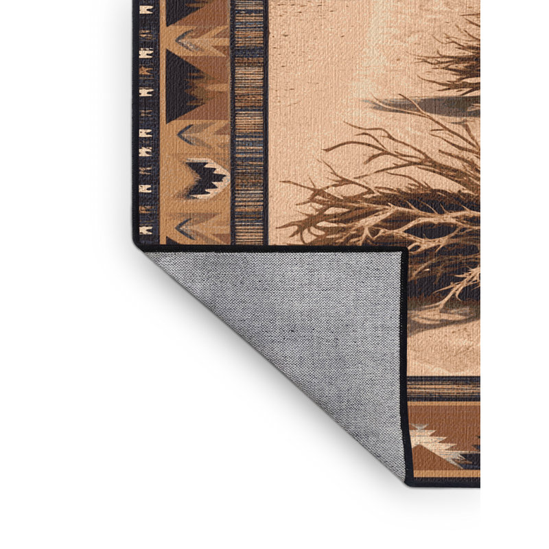  Tapis lavable Tumbleweed Trails Southwestern, Rectangulaire 2 pi x 3 pi