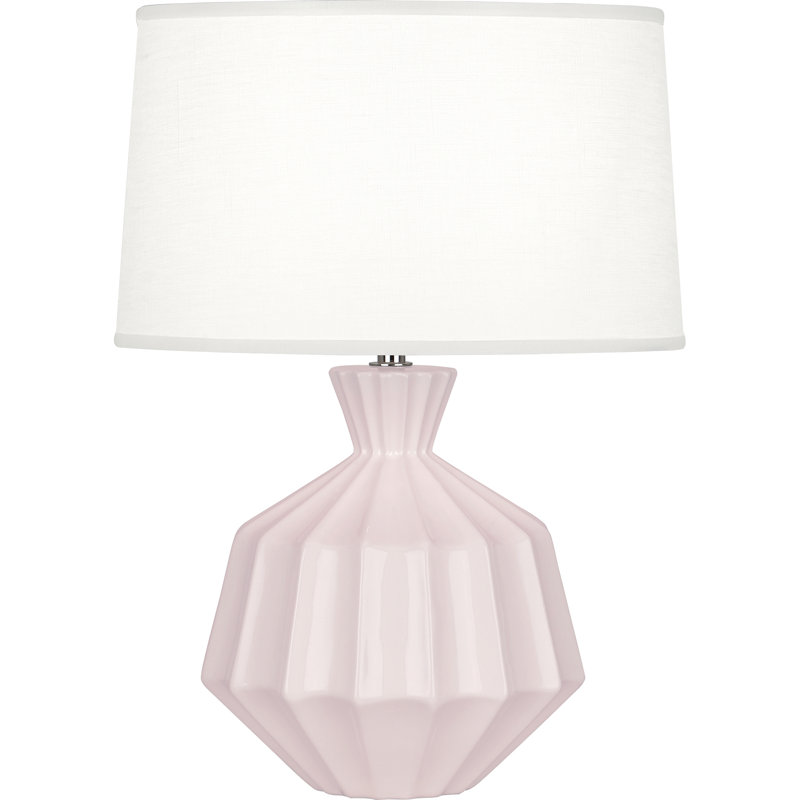 Small Orion Accent Lamp, 27" H x 19.5" W x 19.5" D, Rose Water Glazed