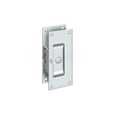 Deltana SDL60U26 Decorative Pocket Lock 6", Privacy in Polished Chrome
