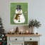 «Snowman Selfie» par Fab Funky, impression sur toile encadrée