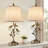 26" Farmhouse Tree Branch Table Lamp set with Touch 3-Way Dimming & Dual USB(set of 2)