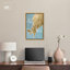 «Blooms In Sky Blue Canvas», art mural abstrait floral bleu par Dakota Fields-1862692134-1862692145