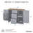 Kitchen Island With Rubber Wood Top-978768919