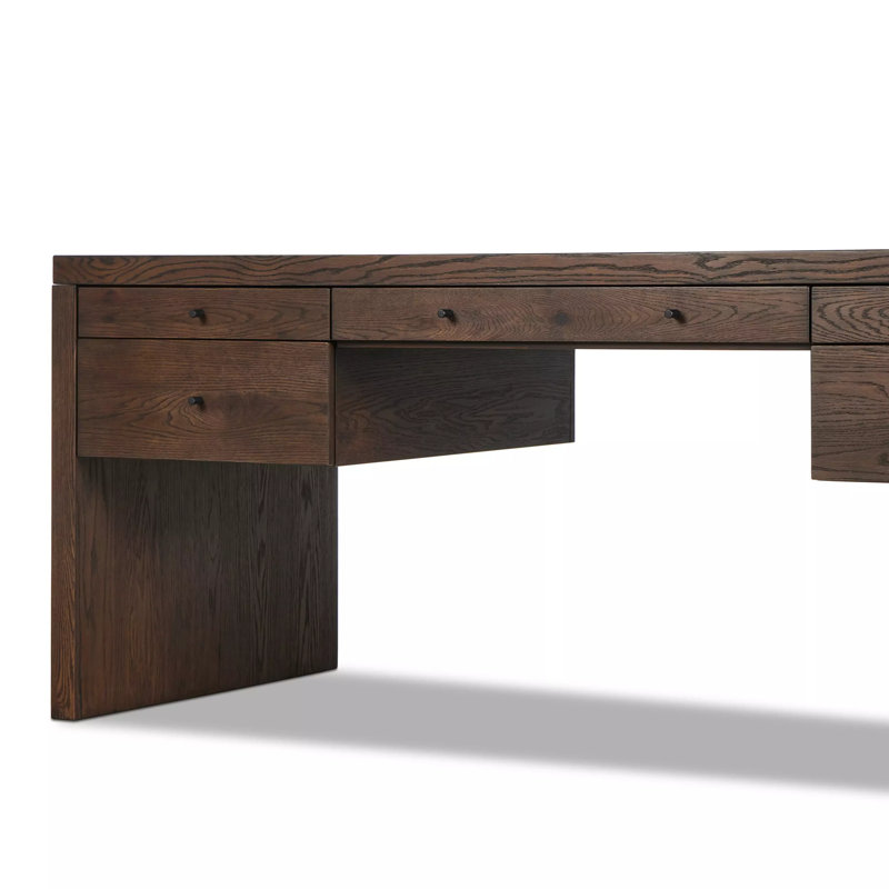 Torrington Executive Desk, Umber Oak