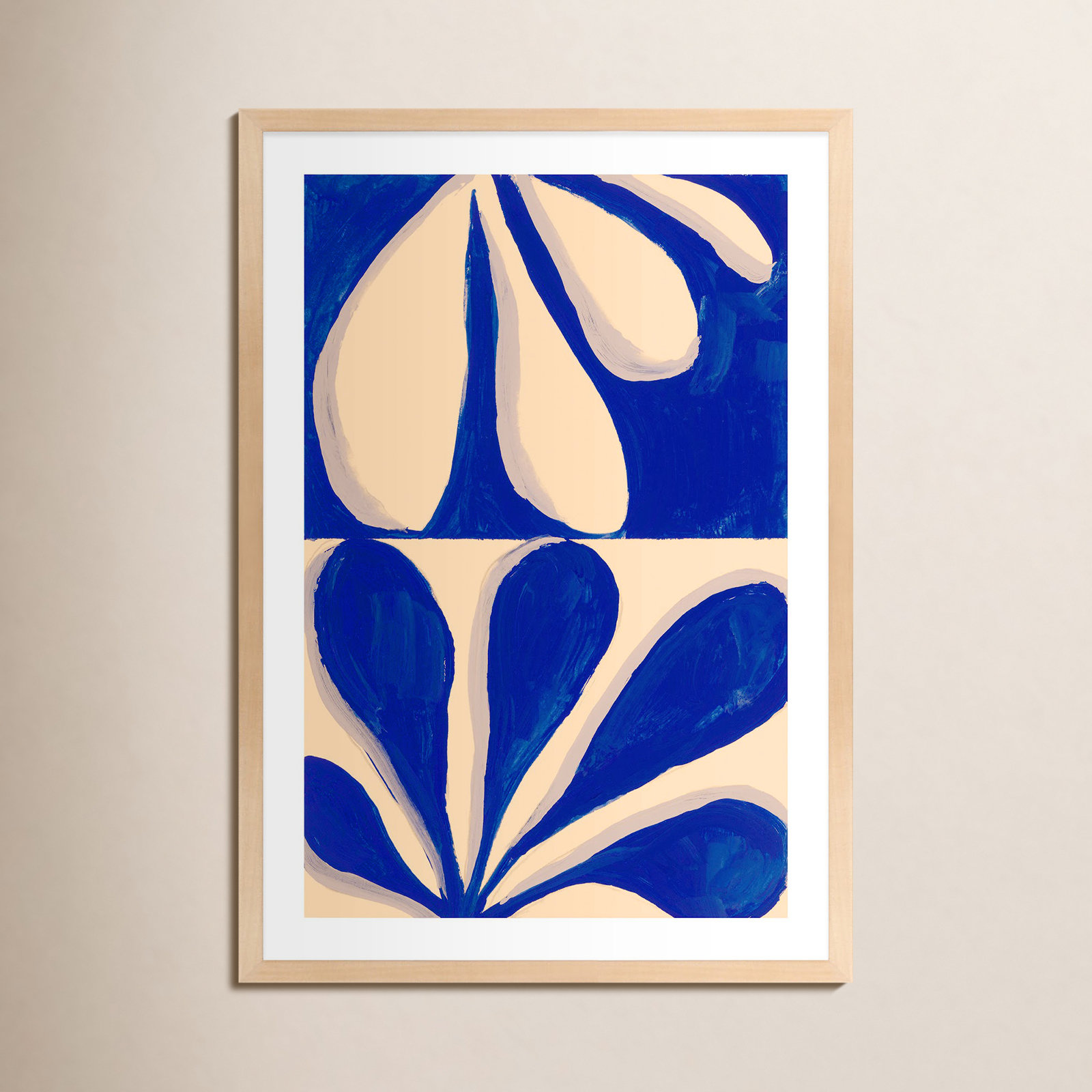 Vice Versa Print by Andrea Stokes, Maple Framed, 17.5" W x 25" H