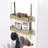 Over The Door Hooks Organizer,Coat Rack With 10 Hooks And 2 Mesh Baskets,Back Of Door Storage Organizer For Bathroom,Bedroom,Kitchen,Office(Golden)