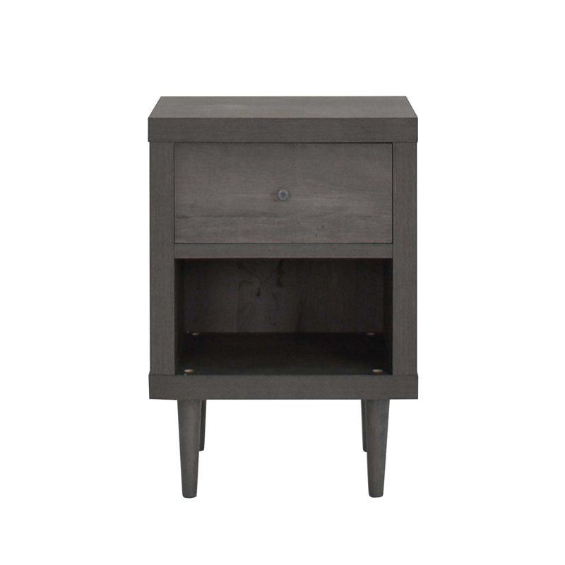 Table de chevet 1 tiroir, Gris