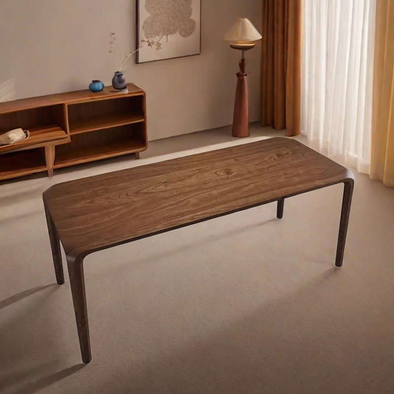 Table de salle à manger en bois de frêne massif, L 31,49 po x L 62,99 po
