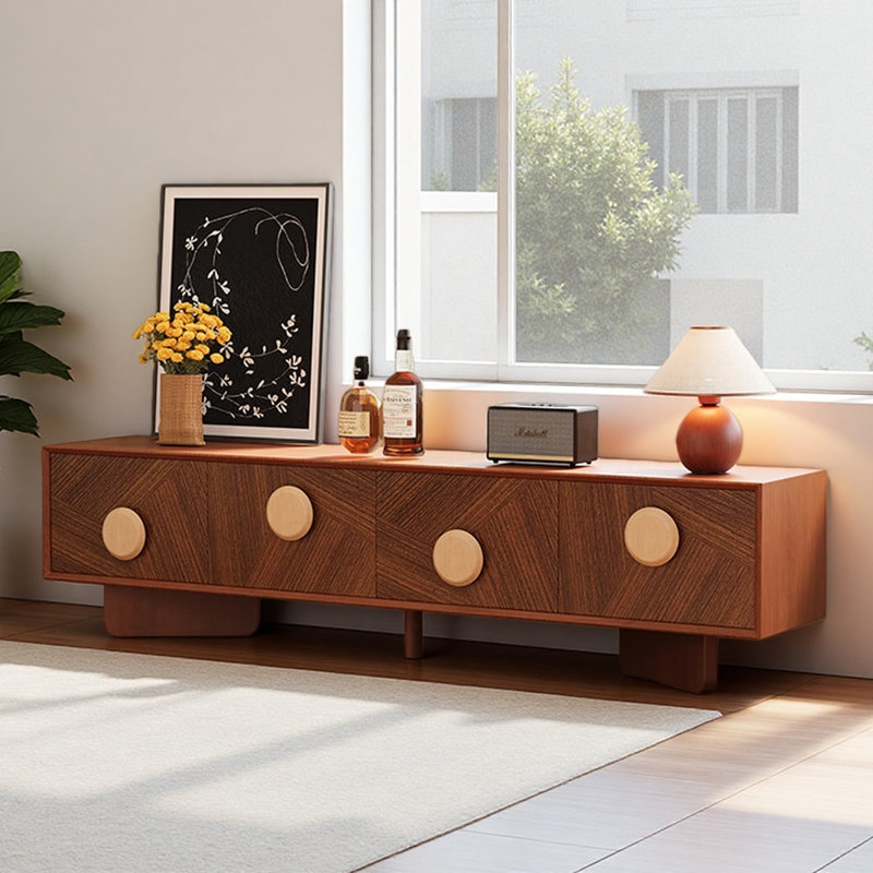 Meuble télé design français rétro brun
