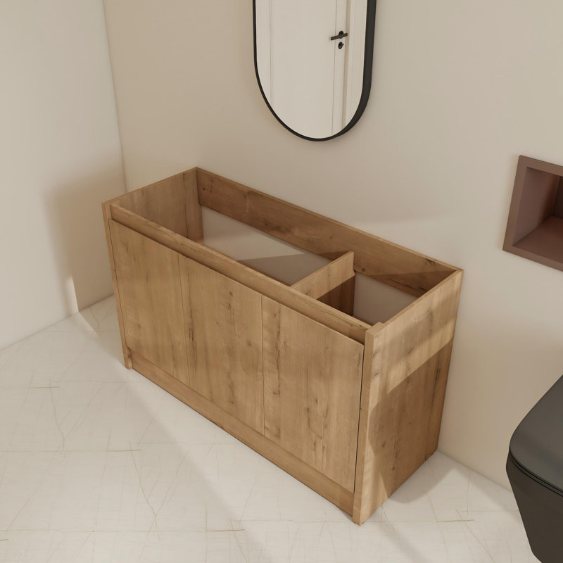 Base de meuble-lavabo simple 48 po avec tablette réglable