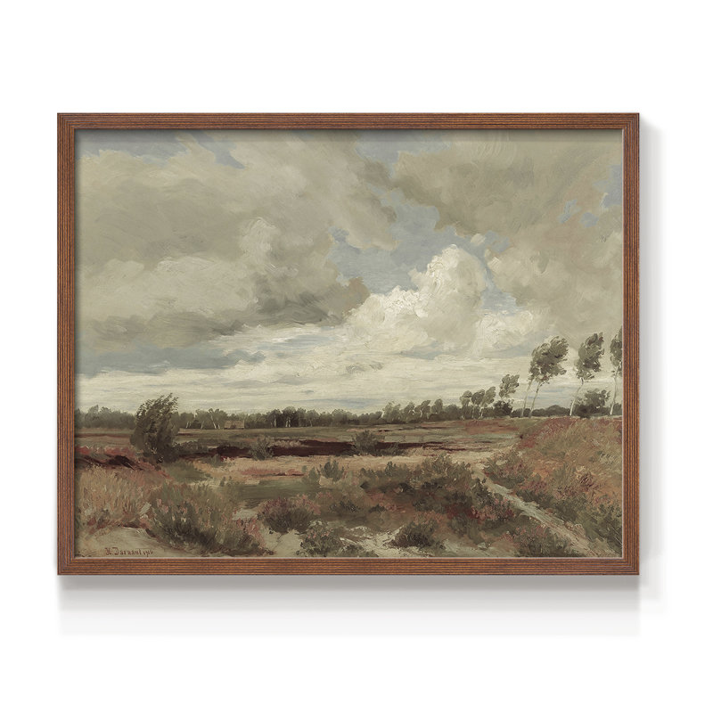 Paysages rétro-DCxxi-impression encadrée - réversible, Noyer, H 11 po x l 14 po