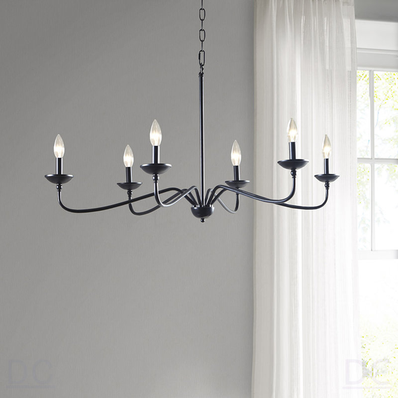 Lustre en métal 6 lumières
