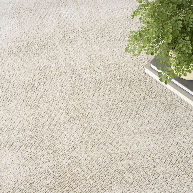 Abstract Machine Made Area Rug, Ivory Taupe, Rectangle 119 x 180 cm