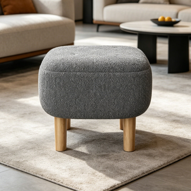 Upholstered Bench, Dark Grey