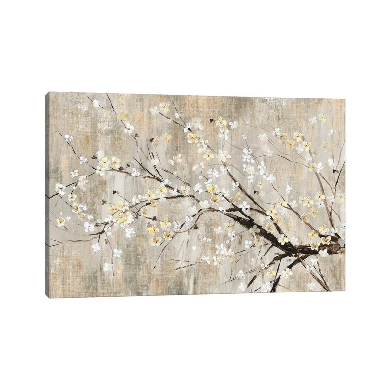 Silver Apple Blooms by Asia Jensen - Wrapped Canvas Gallery-Wrapped Canvas Giclée, 20.32 cm H x 30.48 cm W