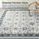 Dejaun Machine Woven Polyester Oriental Blue Area Rug
