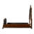 E. Bed, Dark Cherry/Oak-1739496931