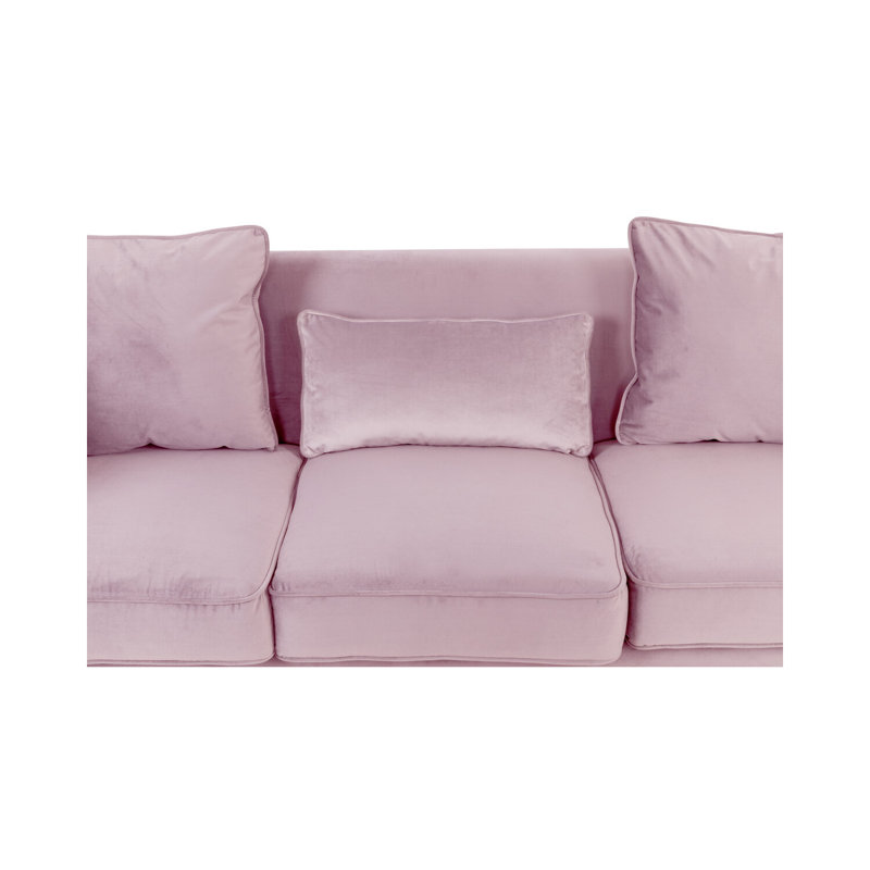 Canapé Curie, Velours rose