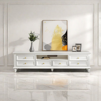 Meuble télé blanc moderne et simple