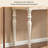 39.37"American-style white solid wood dressing table with mirror