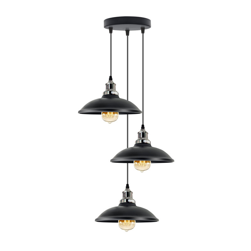 Bellwether 3 - Light Cluster Pendant, Black, Black