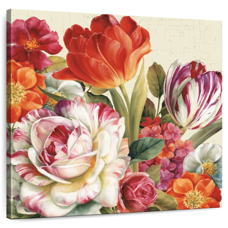 Harnek Garden View Tossed Florals, 16" H x 16" W