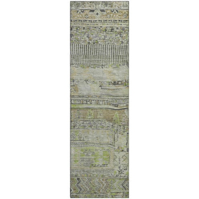 Premium Machine Washable Ashington AMF1835 Stripes Rug
