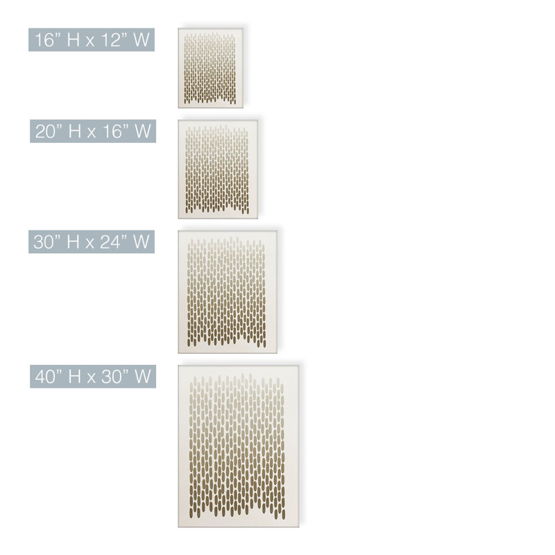 Alvaro " Abstract Neutral CLXIII " by ChiChi Decor, 30'' H x 24'' W x 1.5'' D