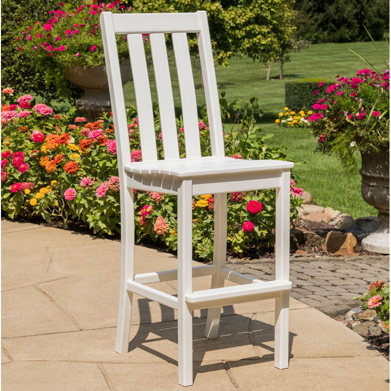 Chaise d'appoint de bar POLYWOOD Vineyard, Blanc