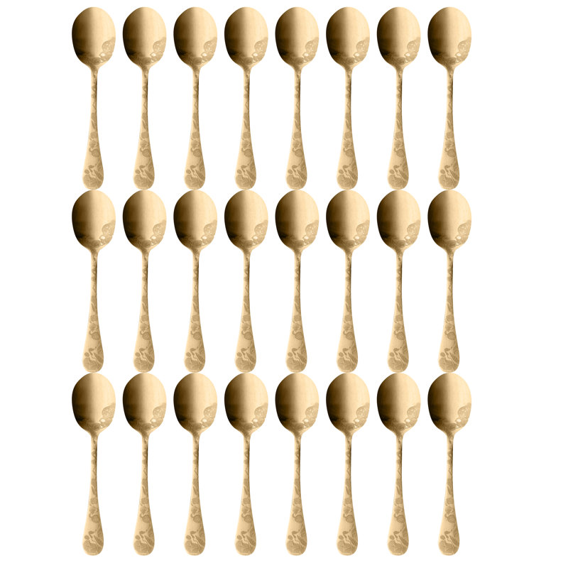 Venere Stainless Steel Soup Spoon, Ice Gold, 24
