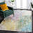 Samira Floral Green/Pink/Yellow Area Rug-1851721602