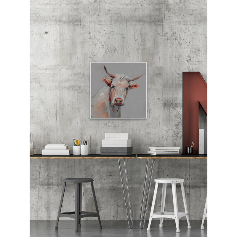 «Life Is Better With Cows», reproduction sur toile encadrée, H 40 po x l 40 po x P 1,5 po