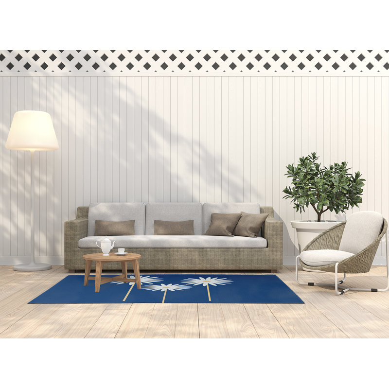 Altom Chenille Floral Indoor Rug, Rectangle 3' x 5'