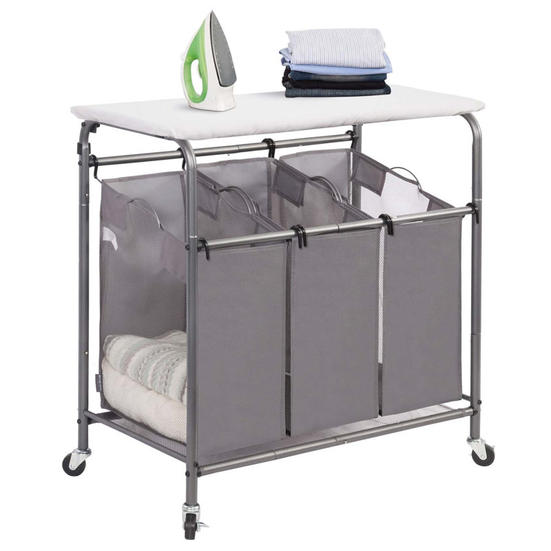 Bhargava Rolling Laundry Sorter with Handles