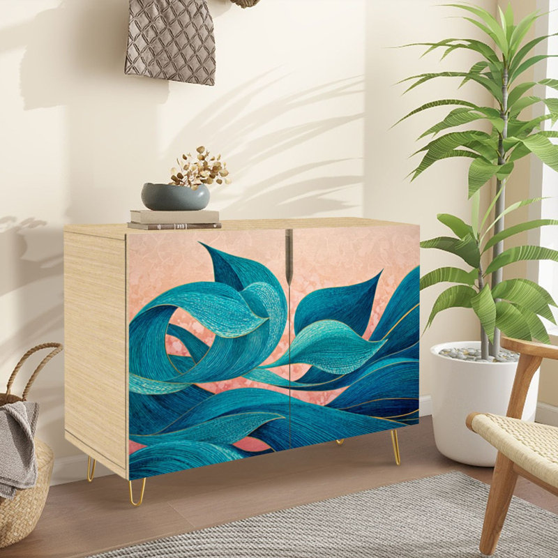 Buffet Buffet avec rangement Abstract Mountain Landscape