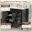 Ensemble de meuble-lavabo 36 po avec lavabo en céramique, rangement moderne-526662998-526662993