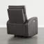 Fauteuil inclinable électrique pivotant en cuir véritable Corvin-1386330728