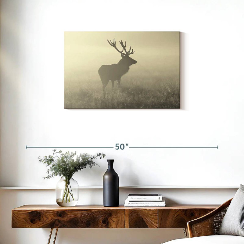 Cerf Crowle Mist, H 20 po x l 30 po