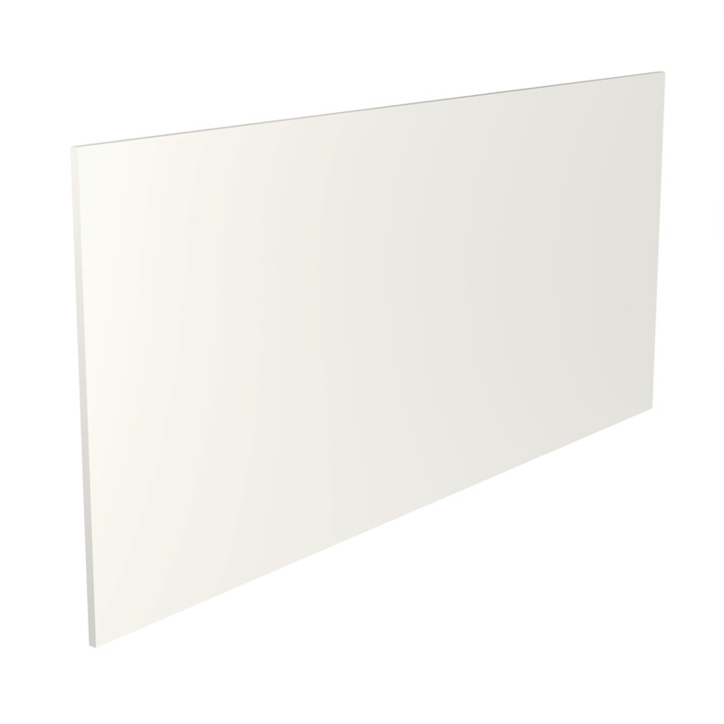 KitchenKit Flatpack J Pull Gloss 2100 Panel Breakfast Bar Back, White