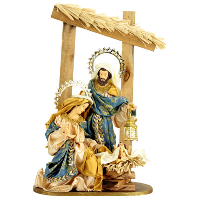 Holy Family On Stable - 19 Inches