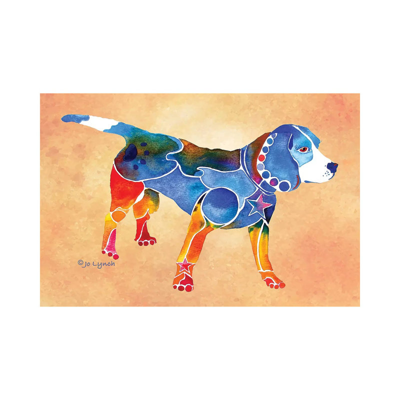 Beagle Dog by Jo Lynch - Wrapped Canvas Gallery-Wrapped Canvas Giclée, 66.04 cm H x 45.72 cm W x 3.175 cm D