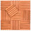 Carreau de terrasse en bois d'eucalyptus 12 po x 12 po Anwyll