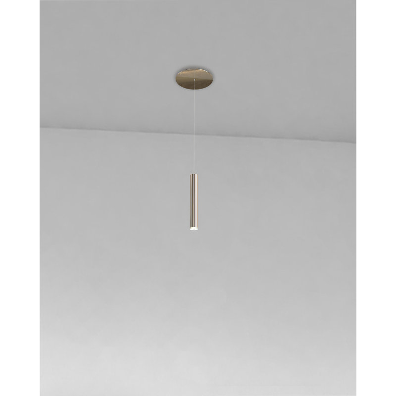 Lungo - Pendant - 1.6"W x 11.8"H - Chrome, 1.6"W x 11.8"H, Chrome