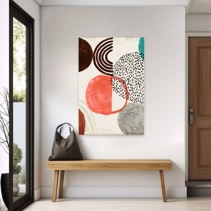 Chipper I, art géométrique abstrait et audacieux, H 60 po x l 40 po